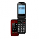 Estar Digni Flip Clamshell Phone 2.4&#39;&#39;+ 1.77" Red
