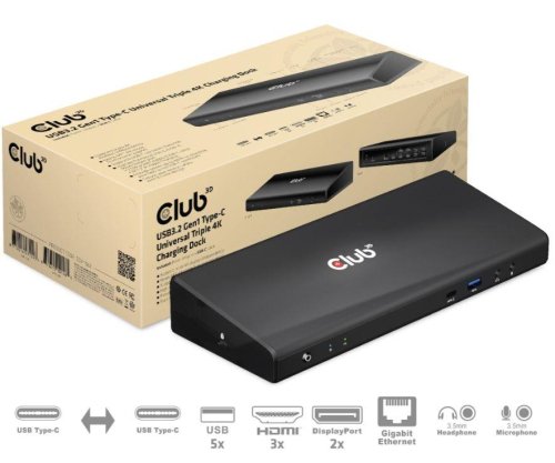 Club3d NB ACC DOCKING STATION/USB-C 60W CSV-1562