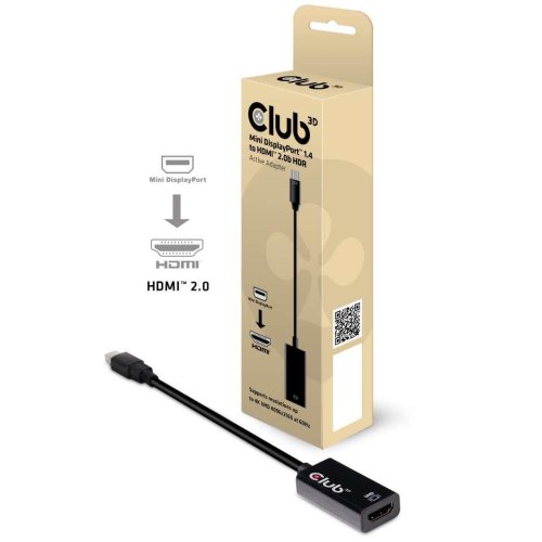 Club3d I/O ADAPTER MINI DP TO HDMI/ACTIVE M/F CAC-1180