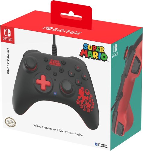 Horipad Turbo Wired Remote for Nintendo Switch (Mario)