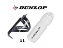 Dunlop cycling bottle with holder, white