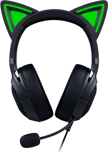 Razer Kraken Kitty V2 - Wired RGB Headset with Kitty Ears (Black)|USB
