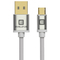 Evelatus Data cable Micro USB EDC02 dual side gold plated connectors Universal White