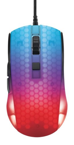 Deltaco GAMING DM310 Black Semi-Transparent RGB Lightweight mouse | 6200 DPI