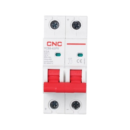 CNC DC Miniature Circuit Breaker, 2P, 63A, Cat.A, 500VDC, 6kA