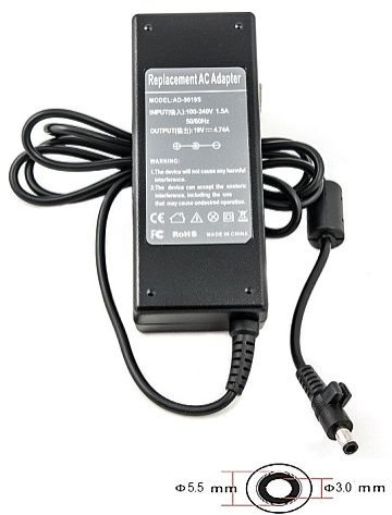 Extra digital Laptop Power Adapter SAMSUNG 90W: 19V, 4.74A
