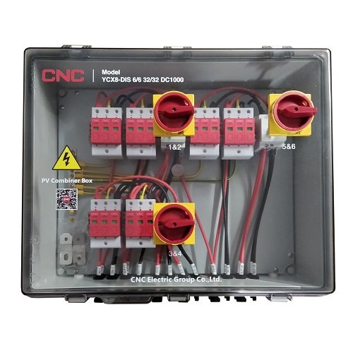 CNC PV Combiner Box, DC 6in-6out, IP66
