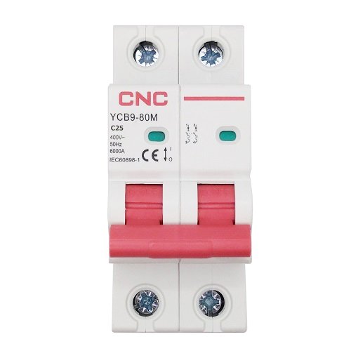 CNC Miniature Circuit Breaker, 2P, 25A, Class C, 6kA