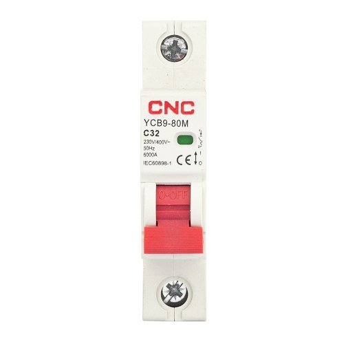 CNC Miniature Circuit Breaker, 1P, 32A, Class C, 6kA