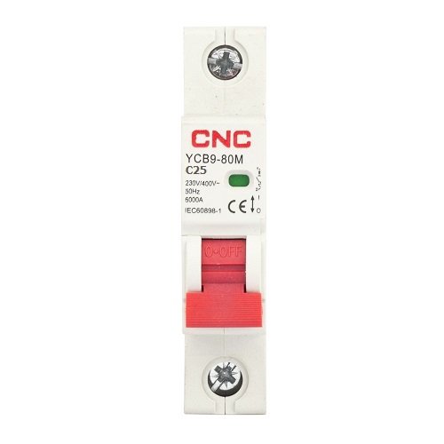 CNC Miniature Circuit Breaker, 1P, 25A, Class C, 6kA