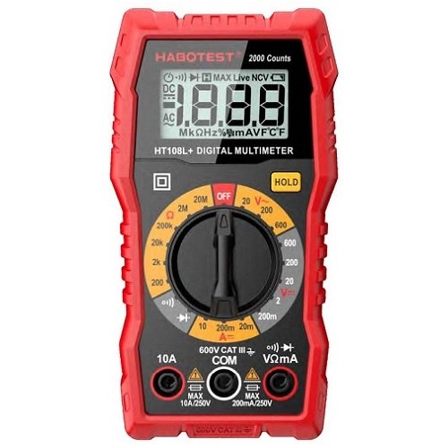 Habotest Multimeter DC600V/10A, AC600V