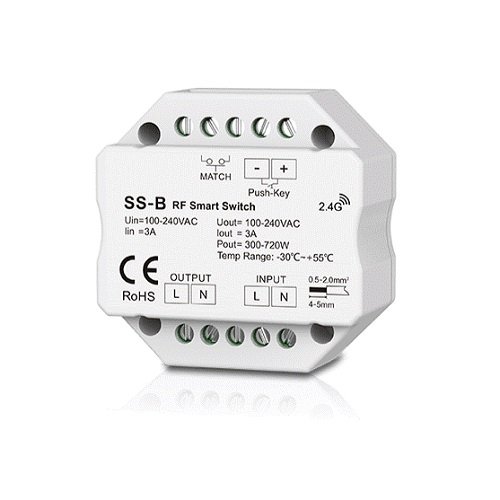 Skydance SS-B Smart Switch, 100-240V, 1x 3A, Push-Key