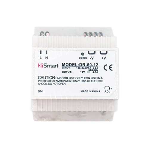 Hismart Power supply 12V, 4.5A, 60W, DIN