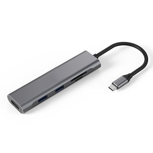 Extra digital Adapter USB Type-C - 2 x USB 3.0, HDMI, SD, TF