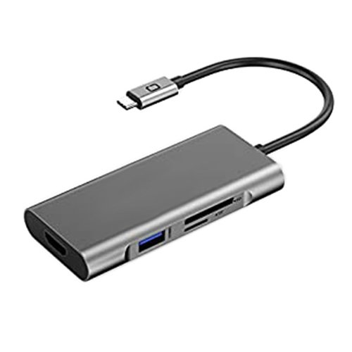 Extra digital Adapter USB Type-C - 3 x USB 3.0, Type-C PD, HDMI, SD, TF