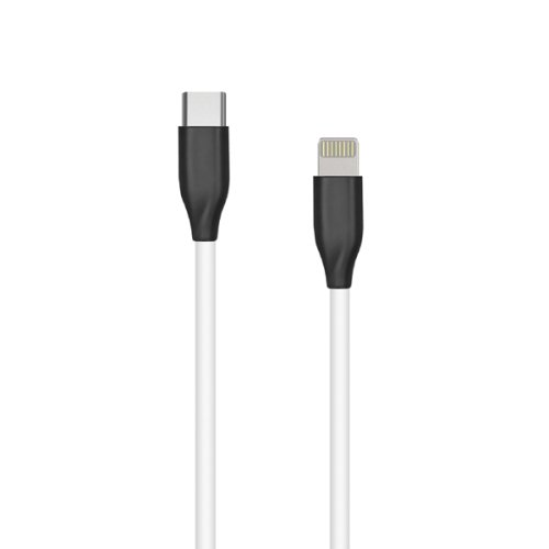 Extra digital Silicone Cable USB Type C- Lightning, 2m (white)