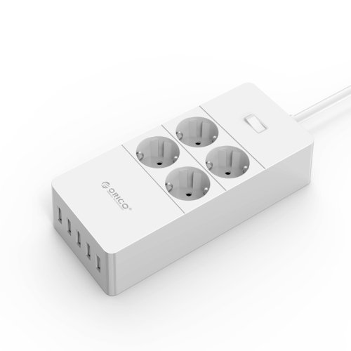 Extra digital Grounded extension cord ORICO USB HPC-4A5U-V1-EU-WH