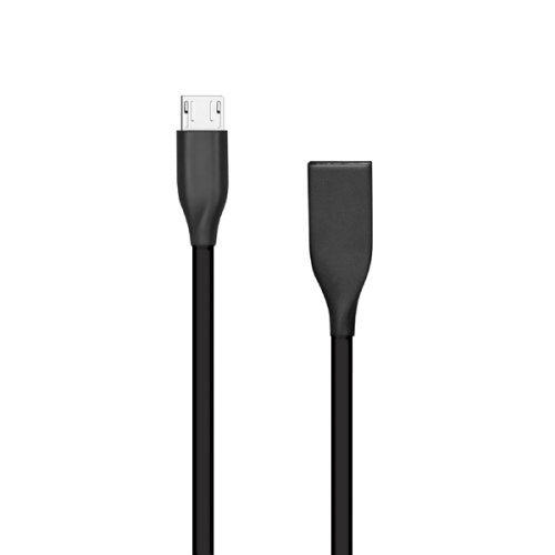 Extra digital Silicone cable USB - Micro USB (black, 1m)