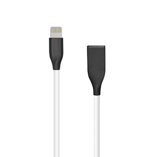 Extra digital Silicone Cable USB- Lightning, 2m (white)
