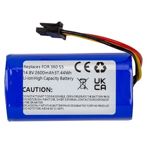 Extra digital Battery for 360 Robot S5, 14.8V, 2.6Ah, Li-ion