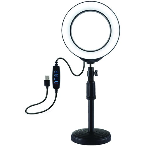 Puluz LED Ring Lamp 16cm With Desktop Mount 18-28cm, USB