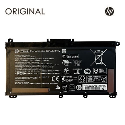 Extra digital Notebook battery HP TF03XL, 3470mAh, Original
