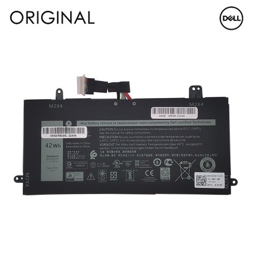 Extra digital Notebook Battery DELL J0PGR, 42Wh, 5250mAh, Original