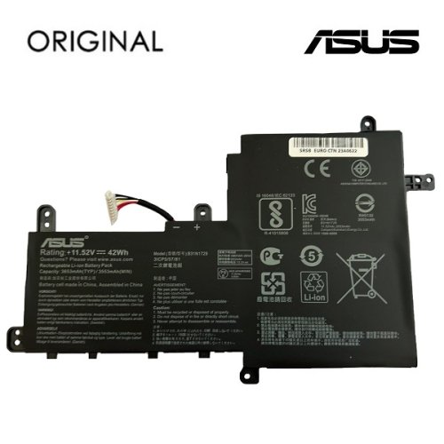 Extra digital Notebook Battery ASUS B31N1729, 3653mAh, Original
