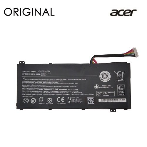 Extra digital Notebook Battery ACER AC14A8L, 4465mAh, Original