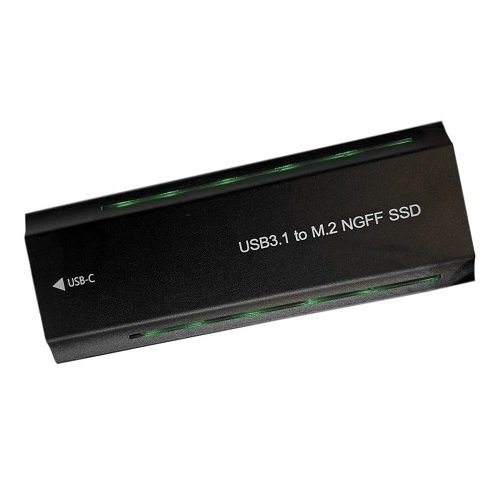 Extra digital M.2 PCIe NGFF/NVMe SSD case USB3.2, 20Gbps, RGB