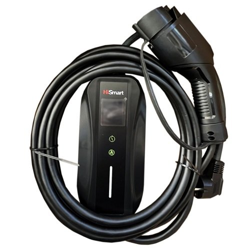 Hismart Electric Car Charger Type 1 - Schuko (220V), 6-16A, 3.5kW, 1-phase, 5m