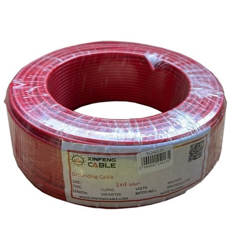 Hismart Grounding Cable, cooper, 4 mm2, 100m