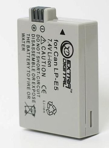 Extra digital Canon, battery LP-E5