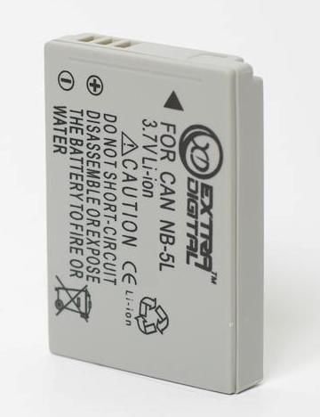 Extra digital Canon, battery NB-5L
