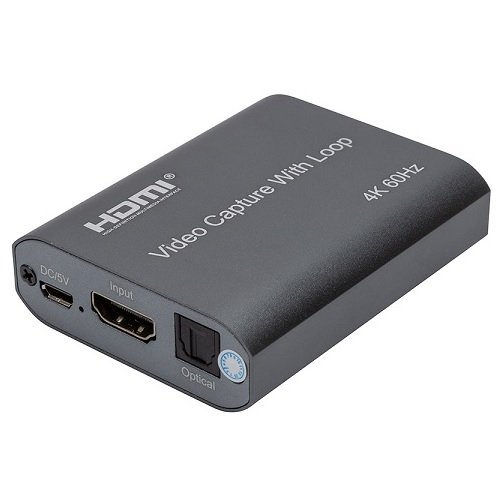 Power plant, llc Video Capture with Loop HDMI USB2.0, 4K 60Hz