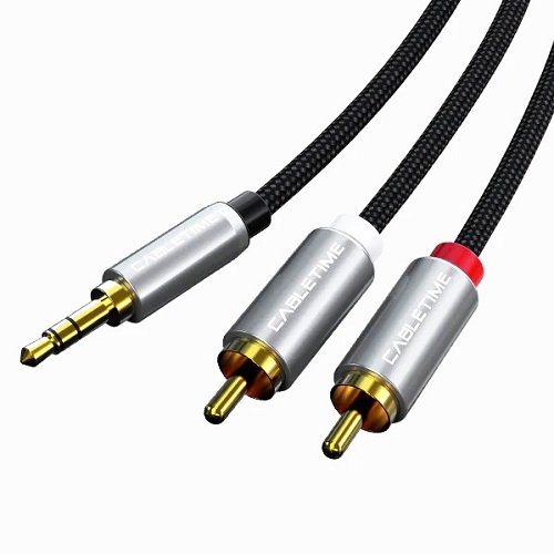 Cabletime Audio Cable 3.5mm - 2x RCA, 3 m