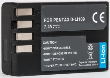 Extra digital Pentax, battery D-Li109