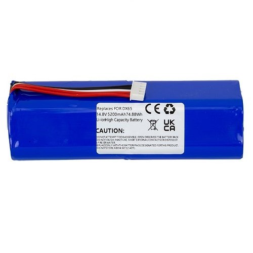 Extra digital Battery for ECOVACS T8 Power, DX65, 14.8V, 5200mAh, Li-ion