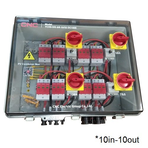 CNC PV Combiner Box, DC 10in-10out, IP66