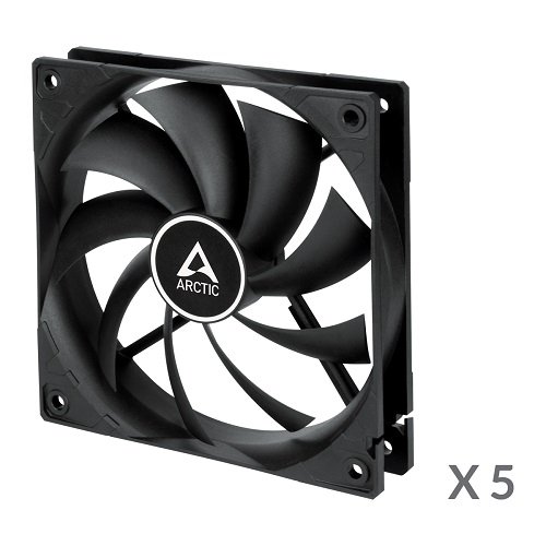 Arctic gmbh ARCTIC F12, 3-pin, 120mm, Case Fans, black, 5 pcs