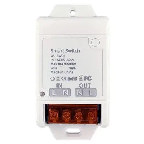 Tuya Smart Switch, Wi-Fi, 30A, AC 100-240V, 6600W