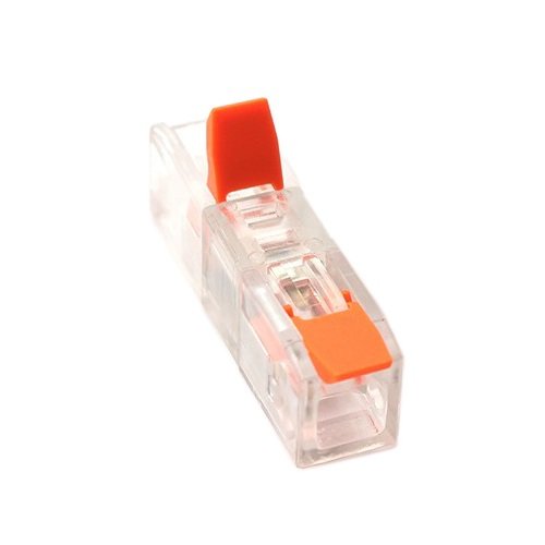 Hismart Splicing Connector, Inline with Lever, 1-1, 0.2&ndash;4.0mm&sup2;, 32A, 450V, 100pcs