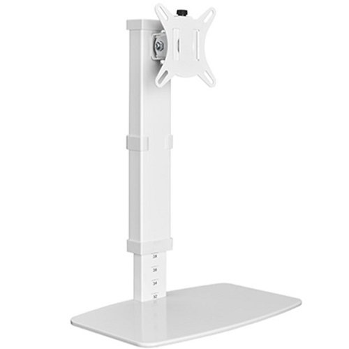 Hismart Single-Monitor 17"-32" Desk Stand, White