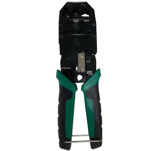 Hismart Crimping Tool with Stripper and Cutter for CAT5, CAT6, CAT7, CAT8