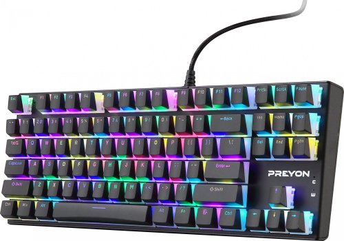 Preyon Brown Blitz Claw TKL Wired Mechanical Keyboard (US, Gateron Brown)
