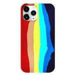 Evelatus iPhone 14 Pro Silicone case Multi-Colored Apple Rainbow