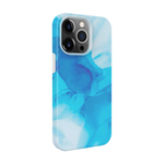 Evelatus iPhone 13 Pro Max Premium Silicone case Customized Print Apple Blue
