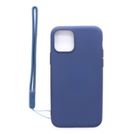 Aizmugurējais vāciņš Evelatus Apple iPhone 11 Pro Soft Touch Silicone Case with Strap Dark Blue