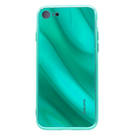 Evelatus iPhone 7/8 Water Ripple Full Color Electroplating Tempered Glass Apple Green