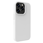 Evelatus Premium Mīksta pieskāriena silikona aizmugures maks-apvalks priekš iPhone 15 Pro Max Balta
